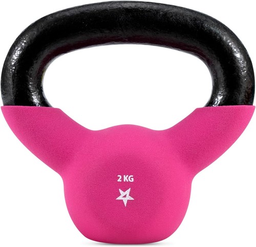 Multicolor neoprene kettlebell - neoprene,
