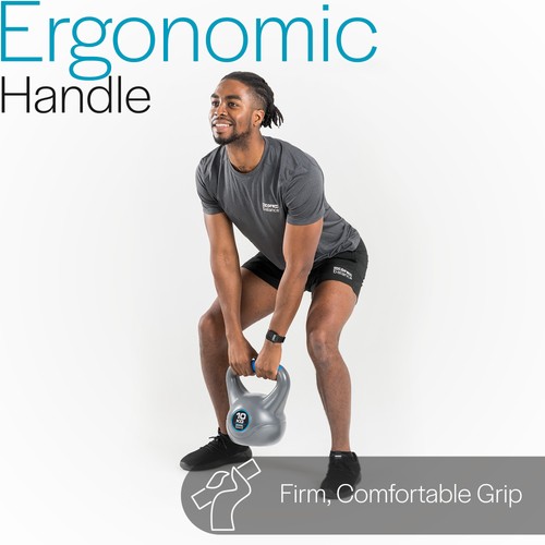 Vinyl kettlebell weight - kettlebell,