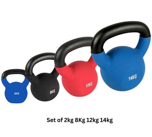 Neoprene kettlebells 2kg 14kg - neoprene,