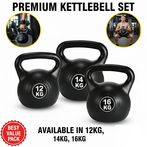 16kg vinyl kettlebel - vinyl,