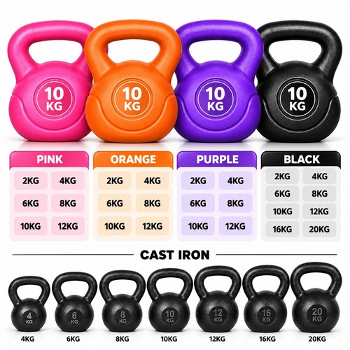 Vinyl kettlebell weight - weight, set