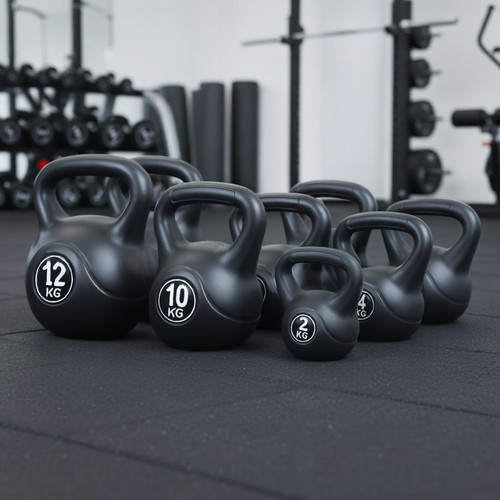 Kettlebell 2kg 12kg vinyl - kettlebell, 2kg-12kg