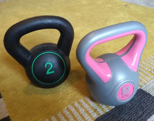 Two kettle bells plastic - two, 2